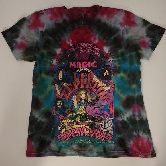 Dreamers Multicolor Tie-Dye Led Zeppelin Tee - Picture 1 of 3